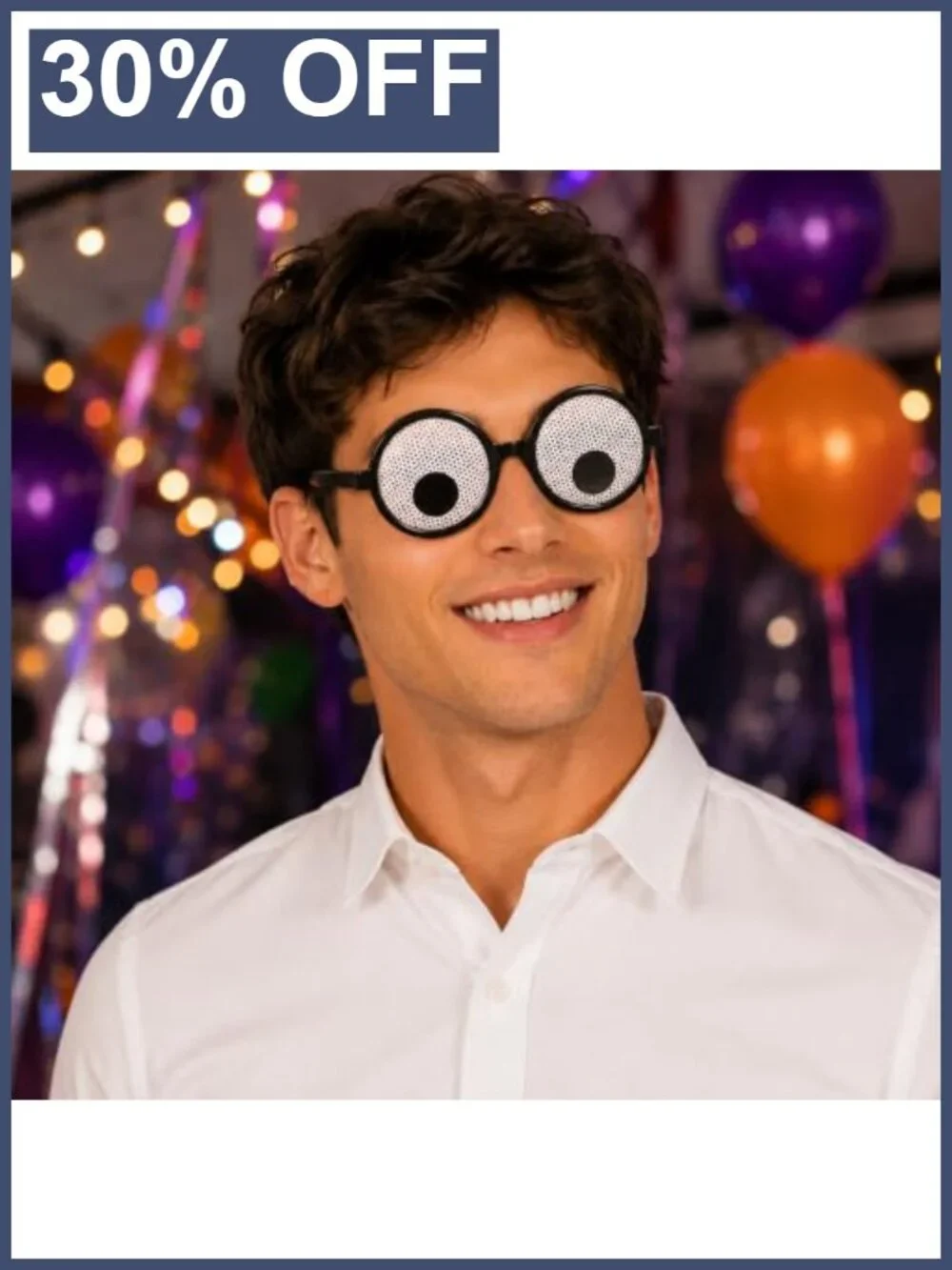 Googly Eye Glasses Funny Eyeball Costume Accessory Halloween Party Photo Booth